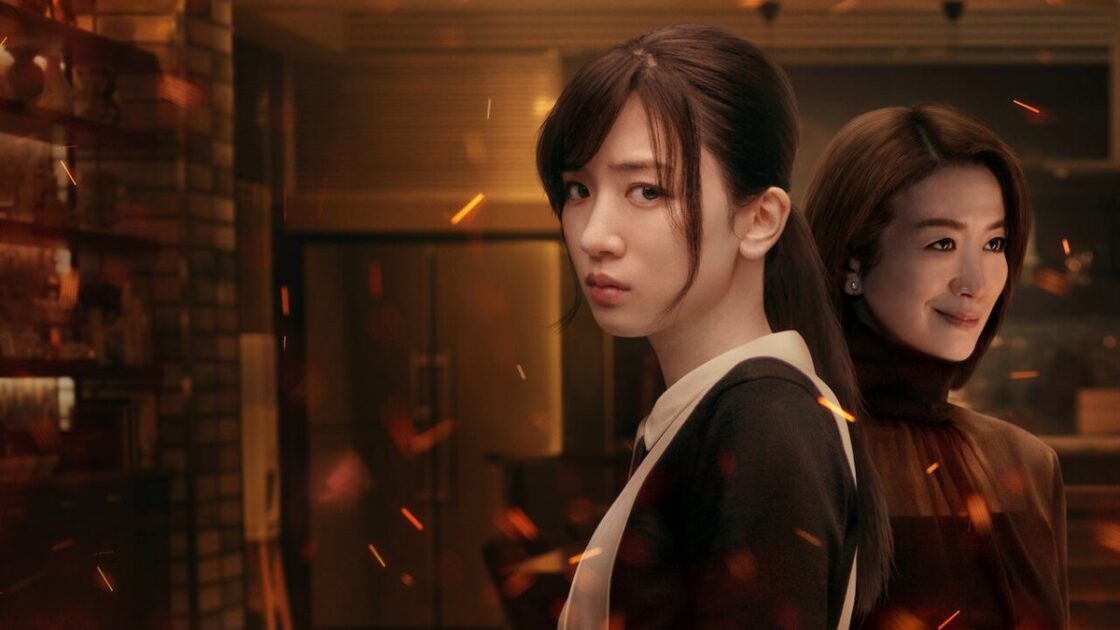 Netflixドラマ『御手洗家、炎上する』のキービジュアル(杏子と真希子)